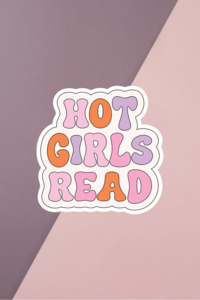 Hot Girls Read Purple Sticker