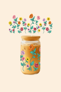 For The Swifties: Surprise Song Flowers Glass Tumbler