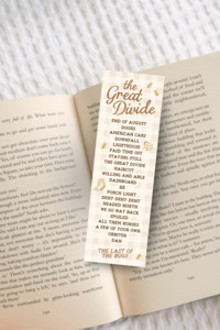 Stationery: Great Divide Bookmark