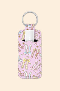 Jewellery Accessories: Cottage Bows - Lip Balm Holder Keychain