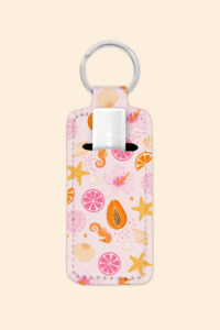 Papaya Paradise - Lip Balm Holder Keychain