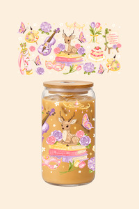 Spring Romantasy Glass Tumbler