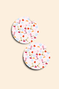 Car Accessories: Cowgirl Brunch - 2 Pack Car Coasters