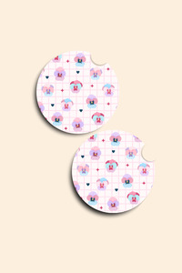 Pansy - 2 Pack Car Coasters