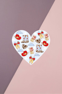 TS5 Heart Sticker
