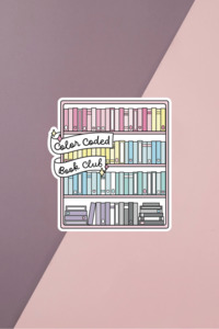 Color Coded Book Club Sticker