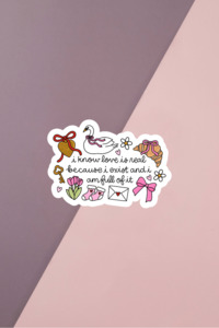 Love Is Real Sticker