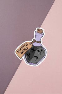 Fourth Wing Jar Sticker