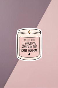 Scribe Quadrant Candle Sticker