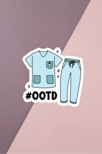 OOTD Sticker