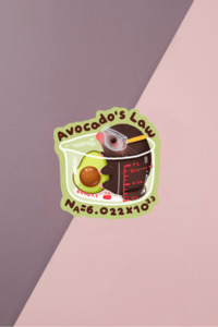 Heated Rivalry Inspired Stickers Copy: Avocado's Law Sticker