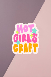 Hot Girls Craft Sticker