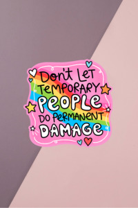 Temporary People Sticker