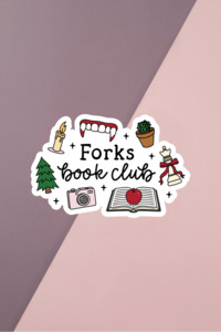 Forks Book Club Sticker