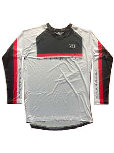 Bmx: VELOHAUS TEAM BLOK RED/BLACK RACING SHIRT