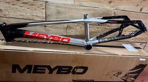 *USED* MEYBO 2025 HSX ALLOY BMX RACE FRAME - BLACK/RED/GREY - EXPERT XL