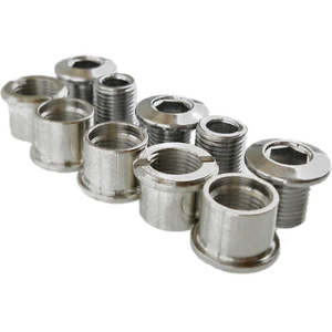 CHAINRING BOLTS DOUBLE (5 NUT 6.5MM, 5 BOLT 8MM)