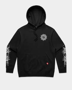 Hoodies: Def x Thom Hinton - Yin Yang Hood - Black