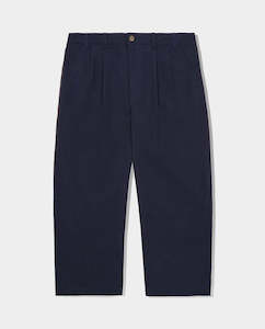 Pants Joggers: Butter Goods - Pleated Trousers - Navy