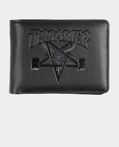 Wallets: Thrasher - Skate Goat Wallet - Black