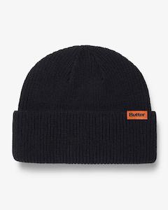Beanies: Butter Goods - Tall Wharfie Beanie - Black