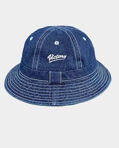 Vic - Player Denim Bucket Hat - Blue