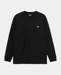 Carhartt: Carhartt WIP - LS Chase T-Shirt - Black/Gold