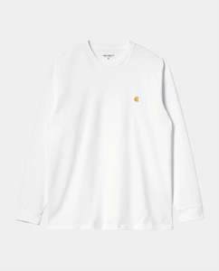 Carhartt WIP - LS Chase T-Shirt - White/Gold