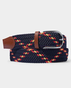 Belts: Butter Goods - Braided Belt - Navy