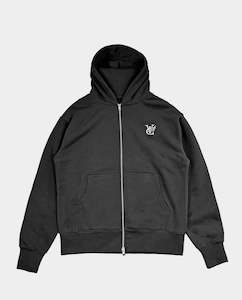 Vic - Heavyweight Zip Hood - Black