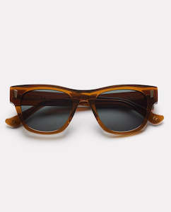 Epokhe: Epokhe - Non Sunglasses - Tobacco Polished/Green
