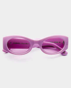 Epokhe - Suede Sunglasses - Mauve Polished/Velvet