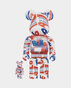 Medicom Toy: BE@RBRICK - Warhol Brillo - 400% & 100% Set