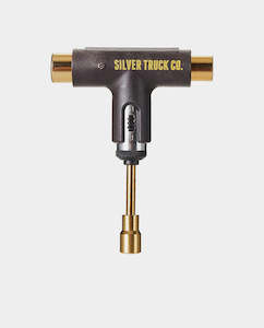 Skate: Silver - Ratchet Skate Tool - Brown/Gold
