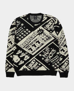 Huf - Lucky Crewneck - Black