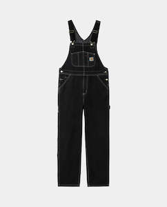 Carhartt: Carhartt WIP - Bib Overall - Black Stone Washed
