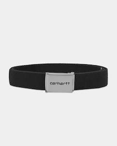Belts: Carhartt WIP - Chrome Clip Belt - Black