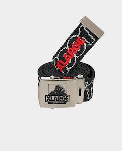 Accessories: XLarge - 91 Web Belt - Black/White