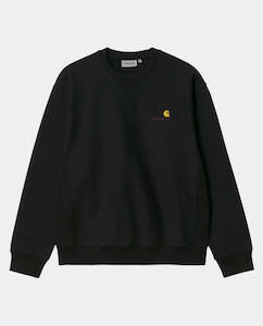 Carhartt WIP - American Script Sweat - Black