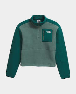 The North Face: The North Face - Women’s Yumiori Quarter Zip - Duck Green