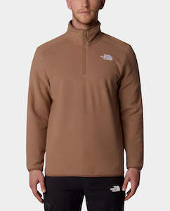 The North Face: The North Face - 100 Glacier Quarter Zip - Latte
