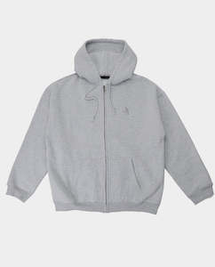 Hoodies: Passport - Solid Workers Zip Hood - Ash