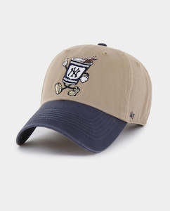 Hats: 47 Brand - New York Yankees Cartoon Icon 47 Clean Up - Khaki