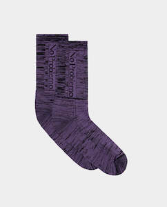 No Problemo - Glitch Sock - Purple