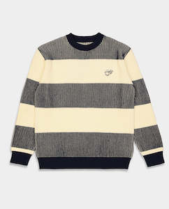 The Loose Company - Pssst Knitted Sweater - Navy/White