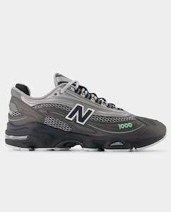 New Balance - 1000 Shoe - Black/Dark Silver Metallic/Lime Leaf