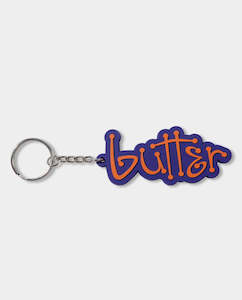 Butter Goods: Butter Goods - Connection Rubber Keychain - Navy