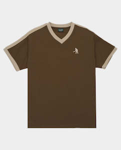 Pass Port: Passport - Workers Stripe Organic Jersey - Bark