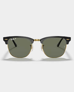 Ray-Ban - Clubmaster - Black with Green Lens
