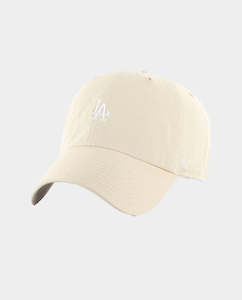47 Brand - LA Dodgers Base Runner Clean Up Hat - Natural